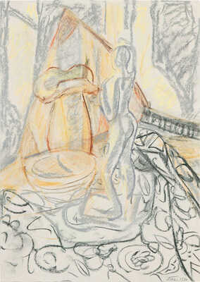 Шишмарёва Татьяна Владимировна. Натюрморт со скульптурой А.Матвеева